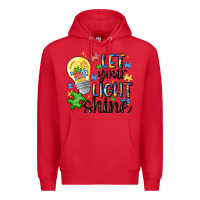 Red let your light shine Premium Hoodie - MaliasSmallBusiness