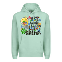 Seafoam let your light shine Premium Hoodie - MaliasSmallBusiness