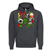Smoke mama soccer with popcorn Zipper Hoodie - texasbilliewilder