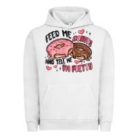 Pigment Lunar Rock feed me donuts and tell me i'm pretty Urban Hoodie - MaliasSmallBusiness