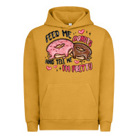 Pigment Peanut Butter feed me donuts and tell me i'm pretty Urban Hoodie - MaliasSmallBusiness