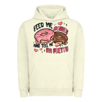 Pigment Pistachio feed me donuts and tell me i'm pretty Urban Hoodie - MaliasSmallBusiness