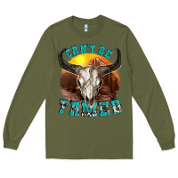 Army Green cant be tamed Long Sleeve Tee - texasbilliewilder