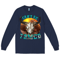 Navy cant be tamed Long Sleeve Tee - texasbilliewilder