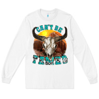White cant be tamed Long Sleeve Tee - texasbilliewilder
