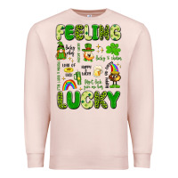 Pale Pink feeling lucky Premium Sweatshirt - Artiststas
