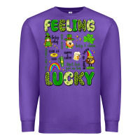 Purple feeling lucky Premium Sweatshirt - Artiststas