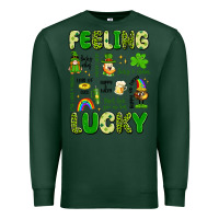 Sports Green feeling lucky Premium Sweatshirt - Artiststas