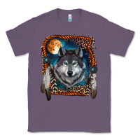 Lavender wolf and feathers Classic Tee - RanaPortraitStore