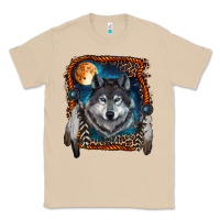 Mushroom wolf and feathers Classic Tee - RanaPortraitStore