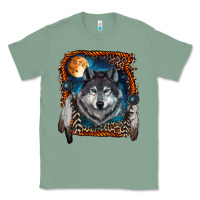 Sage wolf and feathers Classic Tee - RanaPortraitStore