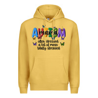 Antique Gold autism mama Premium Hoodie - MaliasSmallBusiness