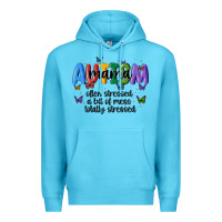 Ocean Blue autism mama Premium Hoodie - MaliasSmallBusiness