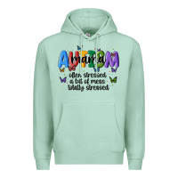 Seafoam autism mama Premium Hoodie - MaliasSmallBusiness