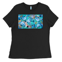 Black dolphin  mug Ladies Tee - BarkalooDesign