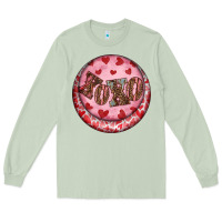 Matcha Western valentine's day xoxo round earrings Long Sleeve Tee - RanaPortraitStore
