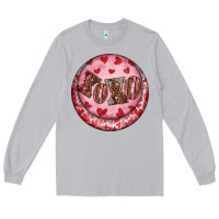 Moon Dust Western valentine's day xoxo round earrings Long Sleeve Tee - RanaPortraitStore