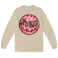 Mushroom Western valentine's day xoxo round earrings Long Sleeve Tee - RanaPortraitStore