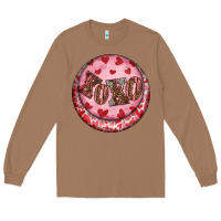 Toasted Coconut Western valentine's day xoxo round earrings Long Sleeve Tee - RanaPortraitStore