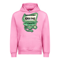 Fuchsia Pink st patricks day ırısh pub Urban Hoodie - MaliasSmallBusiness