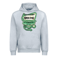 Heather Grey st patricks day ırısh pub Urban Hoodie - MaliasSmallBusiness
