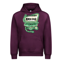 Mauve Wine st patricks day ırısh pub Urban Hoodie - MaliasSmallBusiness