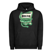 Pigment Black st patricks day ırısh pub Urban Hoodie - MaliasSmallBusiness