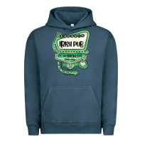 Pigment Midnight Navy st patricks day ırısh pub Urban Hoodie - MaliasSmallBusiness