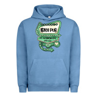Pigment Pebble Blue st patricks day ırısh pub Urban Hoodie - MaliasSmallBusiness