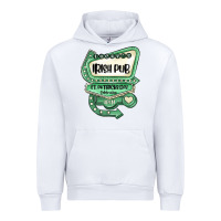 White st patricks day ırısh pub Urban Hoodie - MaliasSmallBusiness