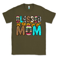 Army Green blessed mom Classic Tee - Zillion Design Studio