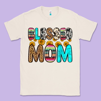Blessed Mom Classic Tee Designed By Zillion Design Studio