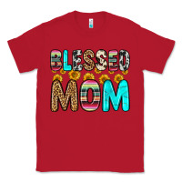 Red blessed mom Classic Tee - Zillion Design Studio