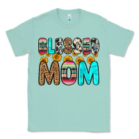 Seafoam blessed mom Classic Tee - Zillion Design Studio