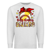 Oatmeal Heather busy raising ballers Premium Sweatshirt - Artiststas