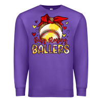 Purple busy raising ballers Premium Sweatshirt - Artiststas