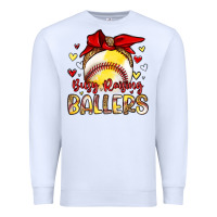 White busy raising ballers Premium Sweatshirt - Artiststas