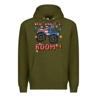Army Green 4th of july png, monster truck Premium Hoodie - MaliasSmallBusiness