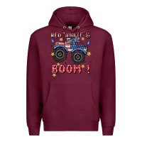 Burgundy 4th of july png, monster truck Premium Hoodie - MaliasSmallBusiness