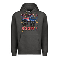 Charcoal Heather 4th of july png, monster truck Premium Hoodie - MaliasSmallBusiness