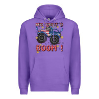 Purple 4th of july png, monster truck Premium Hoodie - MaliasSmallBusiness