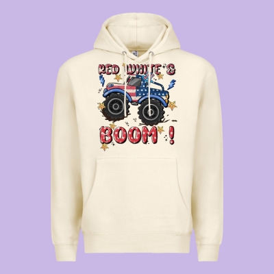 4th Of July Png, Monster Truck Premium Hoodie Designed By Maliassmallbusiness