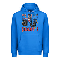 True Royal 4th of july png, monster truck Premium Hoodie - MaliasSmallBusiness