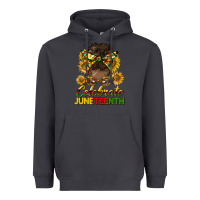 Smoke celebrate juneteenth black woman bun Heavyweight Hoodie - HRA Design Shop