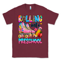 Burgundy rolling into preschool grade Classic Tee - texasbilliewilder