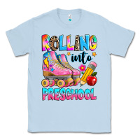 Dusty Blue rolling into preschool grade Classic Tee - texasbilliewilder
