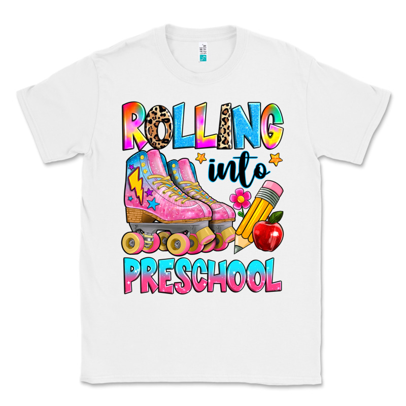 Rolling Into Preschool Grade Classic Tee by texasbilliewilder | Teevron