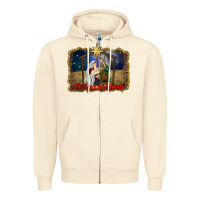 Sandshell merry christmas holy family Zipper Hoodie - RanaPortraitStore