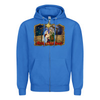 True Royal merry christmas holy family Zipper Hoodie - RanaPortraitStore
