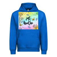 Cobalt just breathe Urban Hoodie - MaliasSmallBusiness